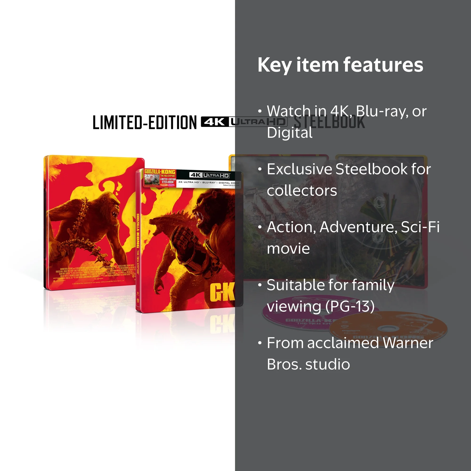 元EMPiRE 現ExWHYZ Blu-ray セット　グッズまとめ売り Godzilla x Kong: The New Empire (Walmart Exclusive) (Steelbook