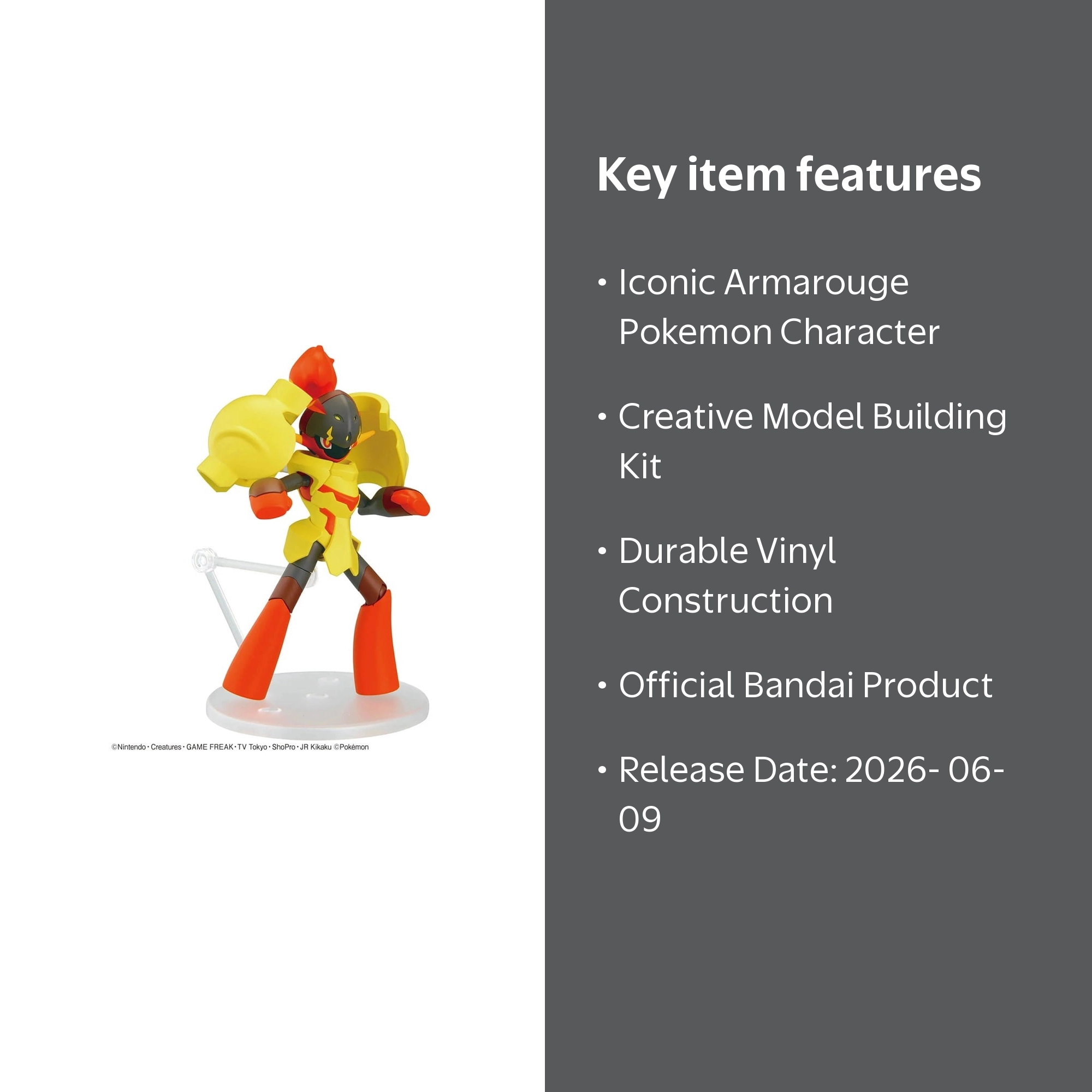 Pokemon - #58 Armarouge Model Kit - Walmart.com