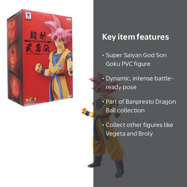 Dragon Ball Cyokoku Buyuden Collection Super Saiyan God Son Goku