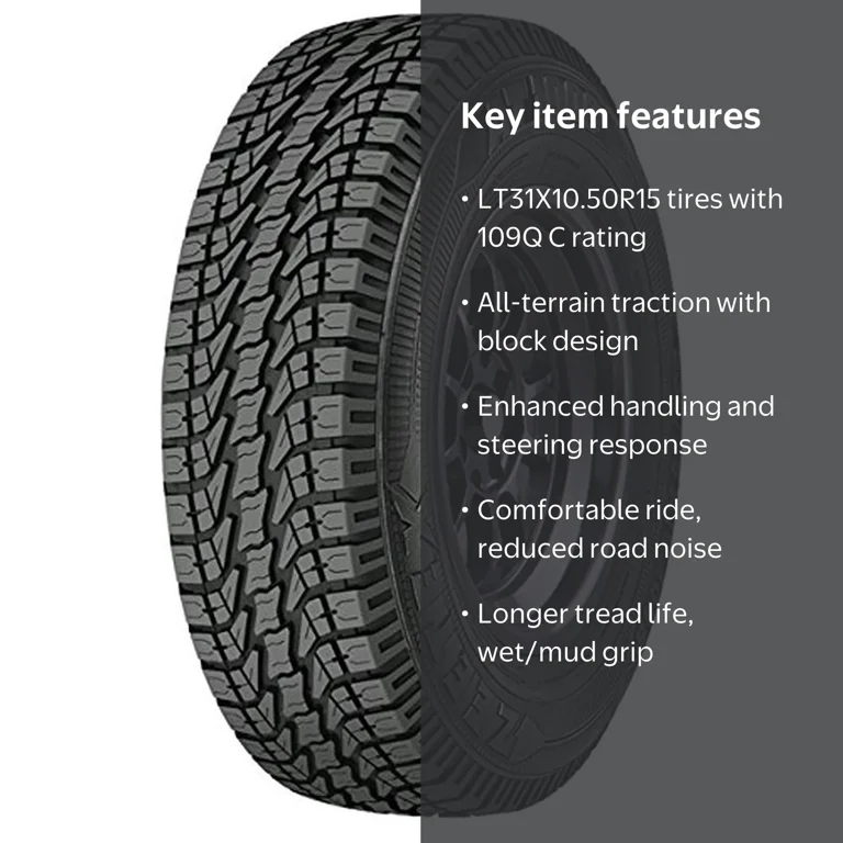Zeetex AT1000 All Terrain LT31X10.50R15 109Q C Light Truck Tire