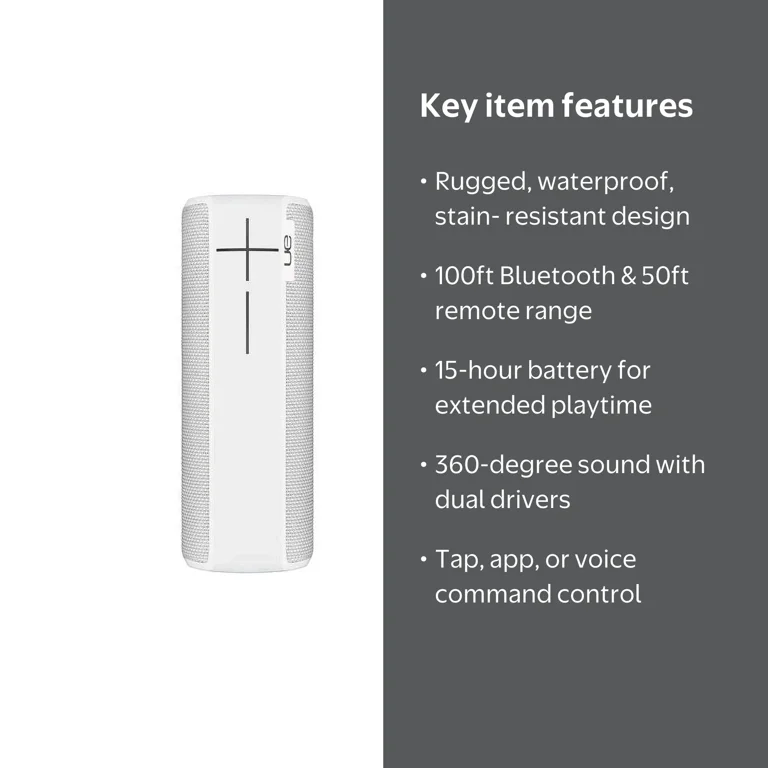 Ultimate Ears UE BOOM 2 Portable Bluetooth Speaker - Walmart.com