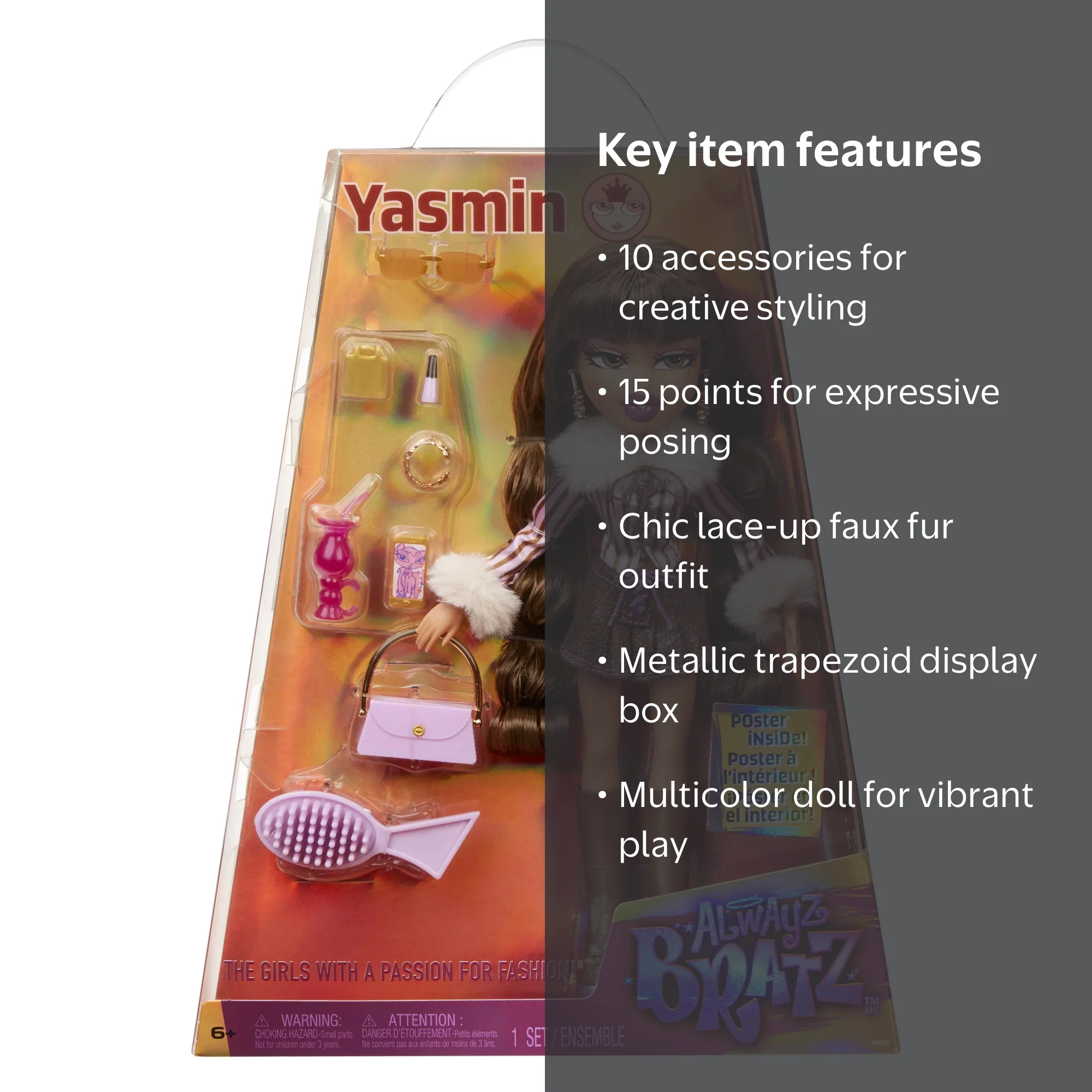 Bratz, Fashion Doll Yasmin with Accessories, Model Yasmin