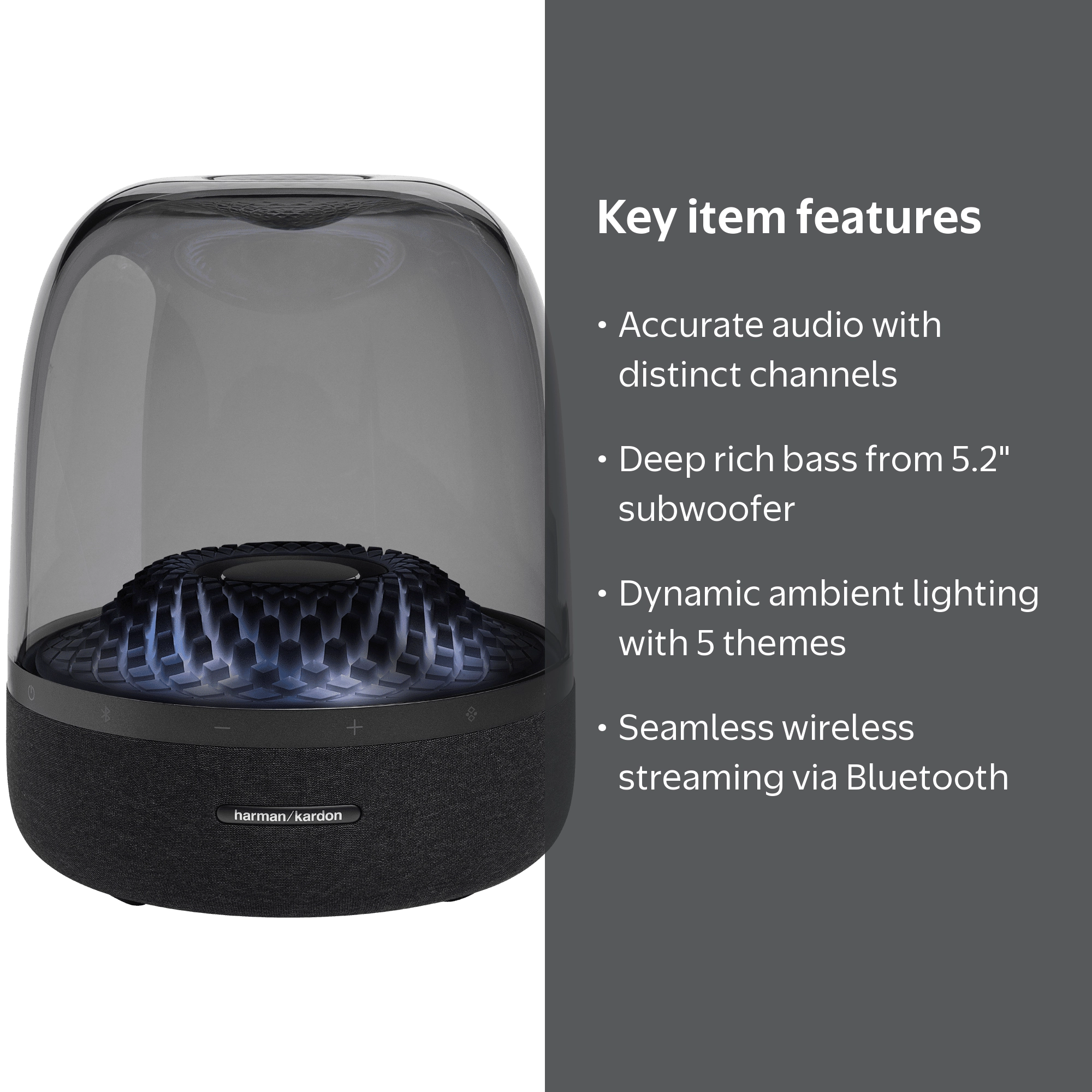 Harman Kardon, Aura Studio 4 Bluetooth Speaker, Black - Walmart.com