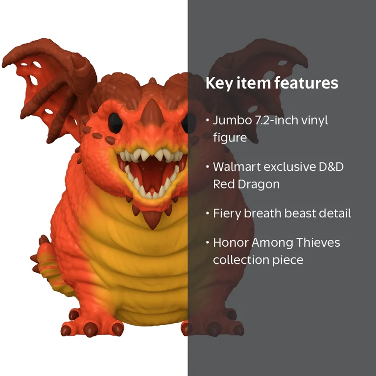 Funko, Pop! Jumbo, Red Dragon Vinyl Figure, Walmart Exclusive