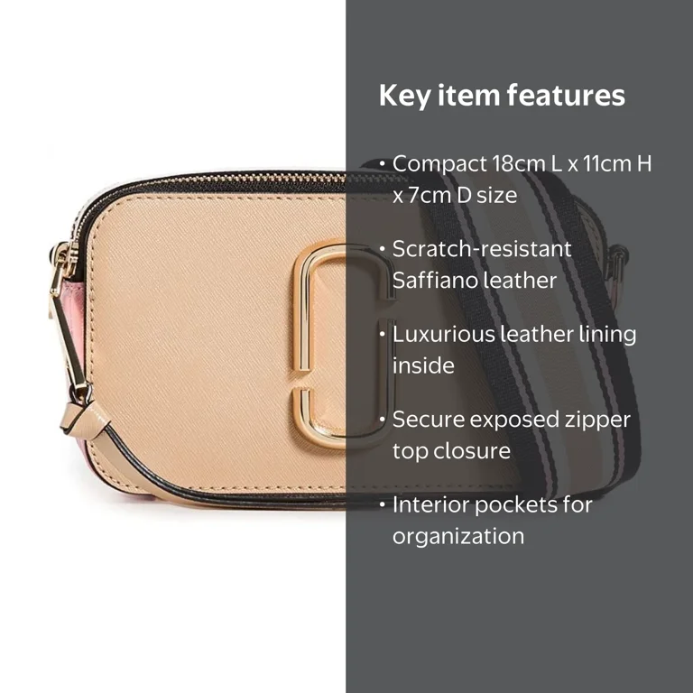 The Marc Jacobs Women's Snapshot Crossbody Bag, New Sandcastle