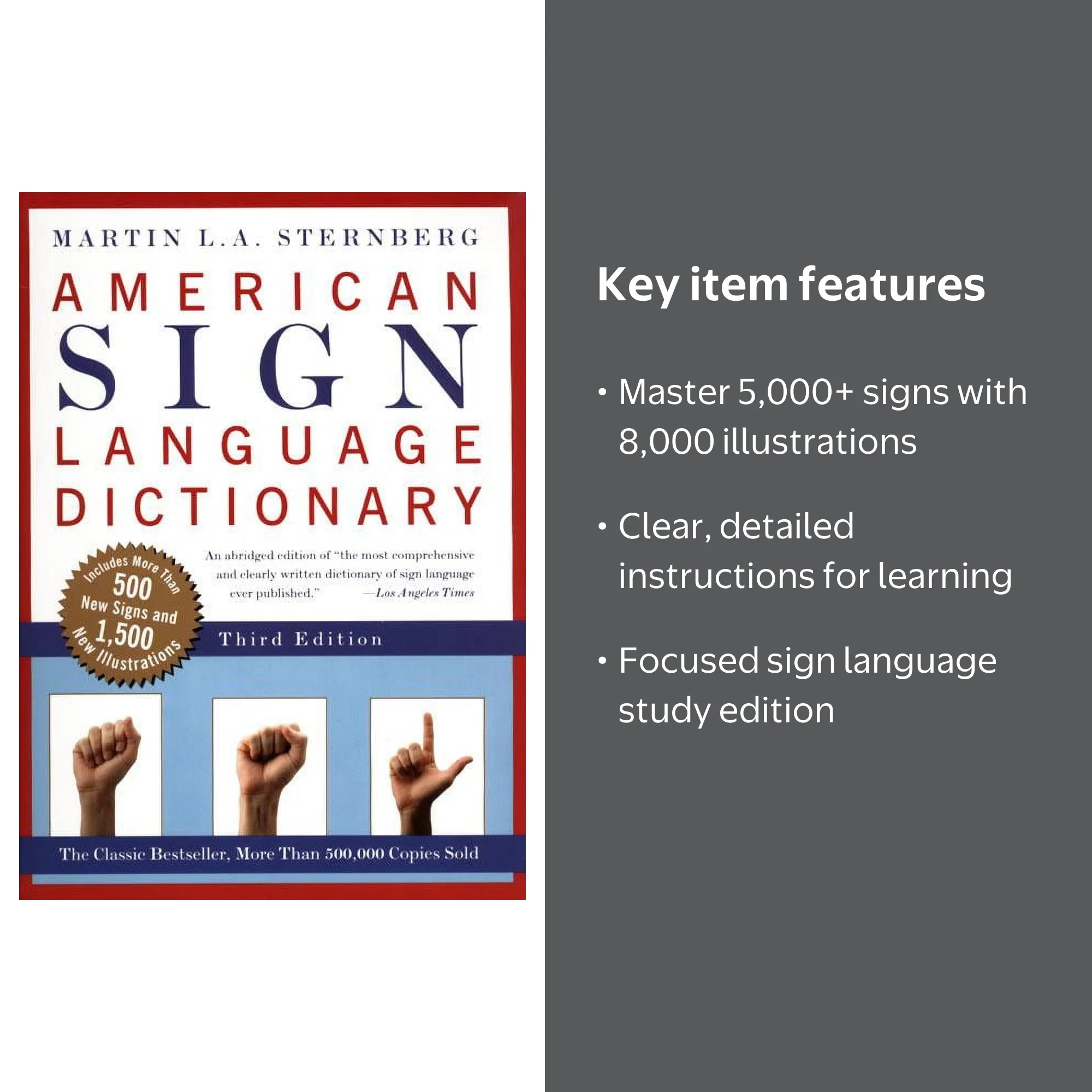 Martin L Sternberg American Sign Language Dictionary