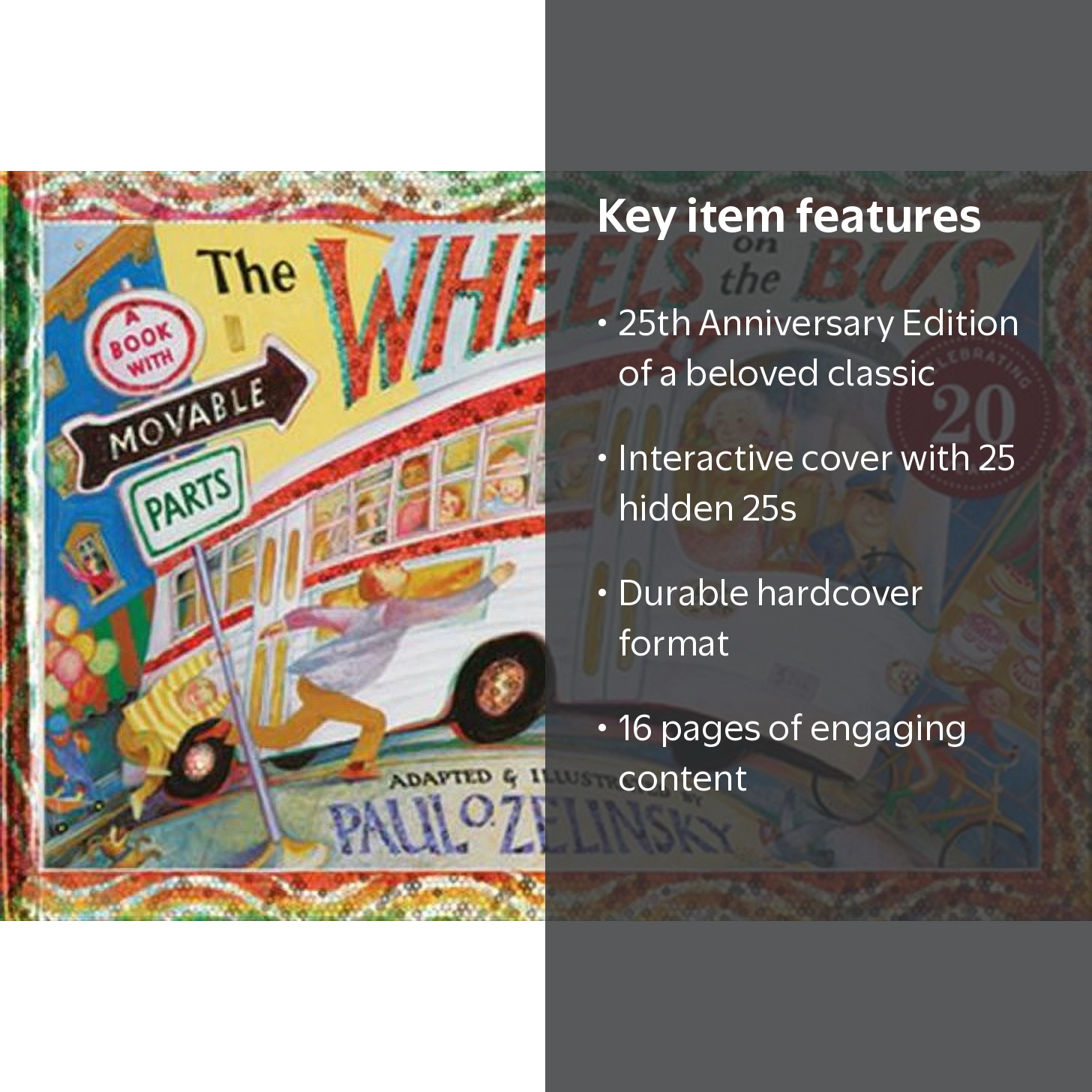 Paul O Zelinsky, The Wheels on the Bus, Hardcover, 25th