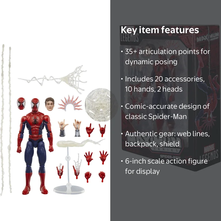 Hasbro Marvel Legends Spider-Man Maximum Series 6-inch Action