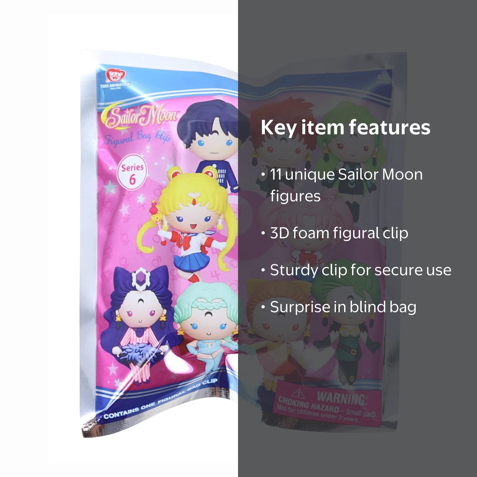 Monogram Sailor Moon Series 6 Keychain Surprise Toy, 3D Figural