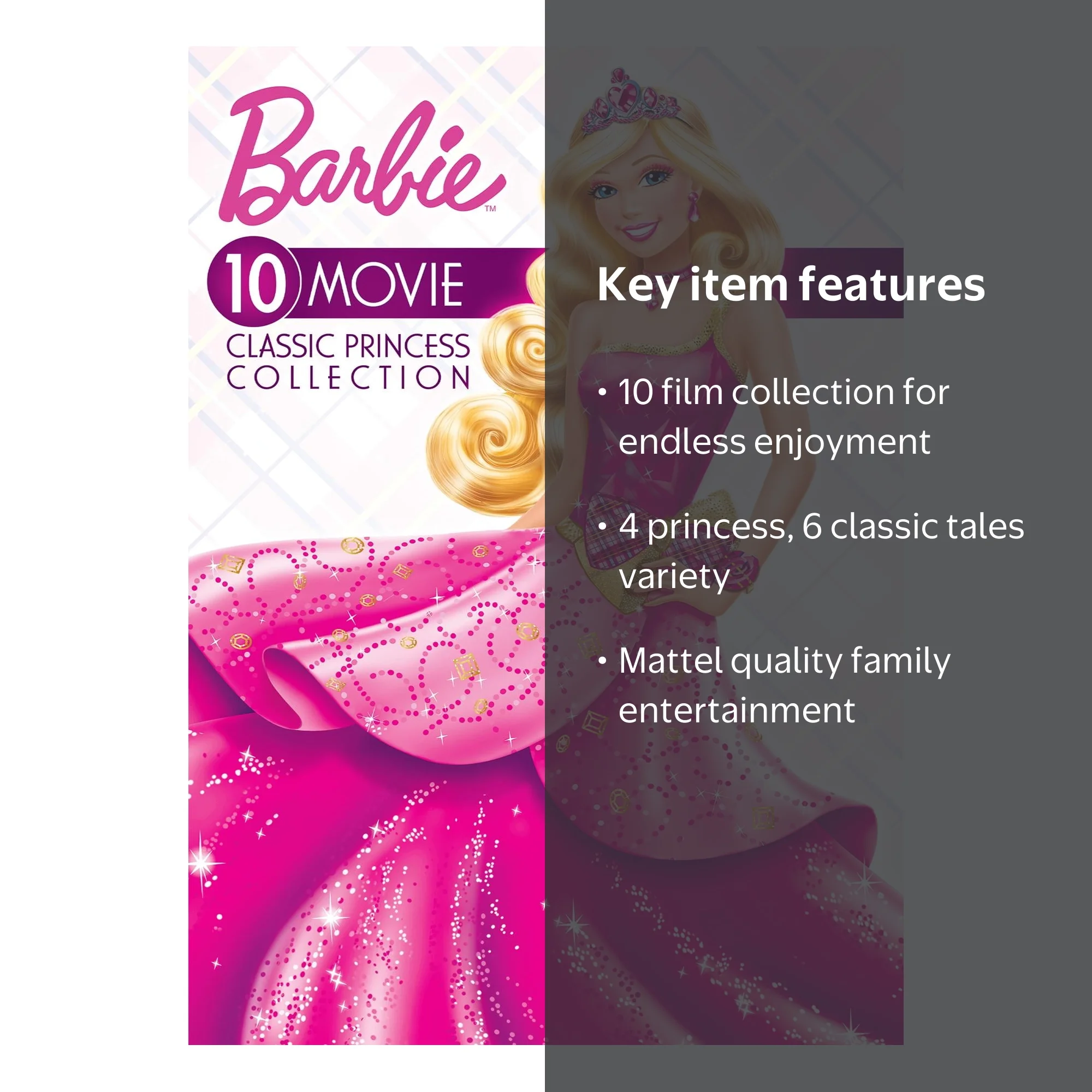 SDS, Barbie: 10-movie Classic Princess Collection, Box Set, DVD