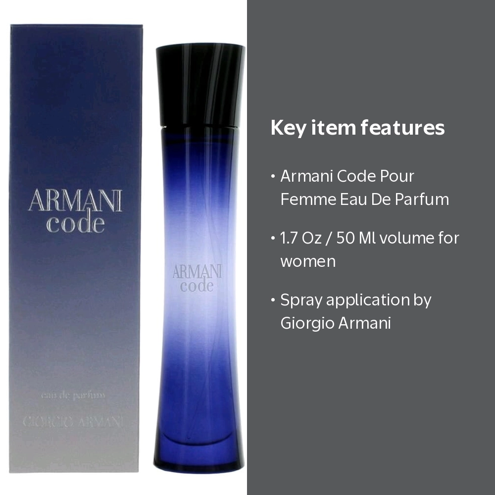 香水(女性用) GIORGIO ARMANI CODE POUR FEMME EDT 50ml Armani Code EDP Perfume for Women, 1.7 Oz - Walmart.com
