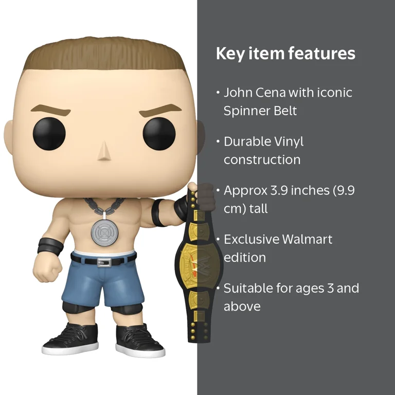 Funko POP!: WWE - John Cena with Spinner Belt Walmart Exclusive