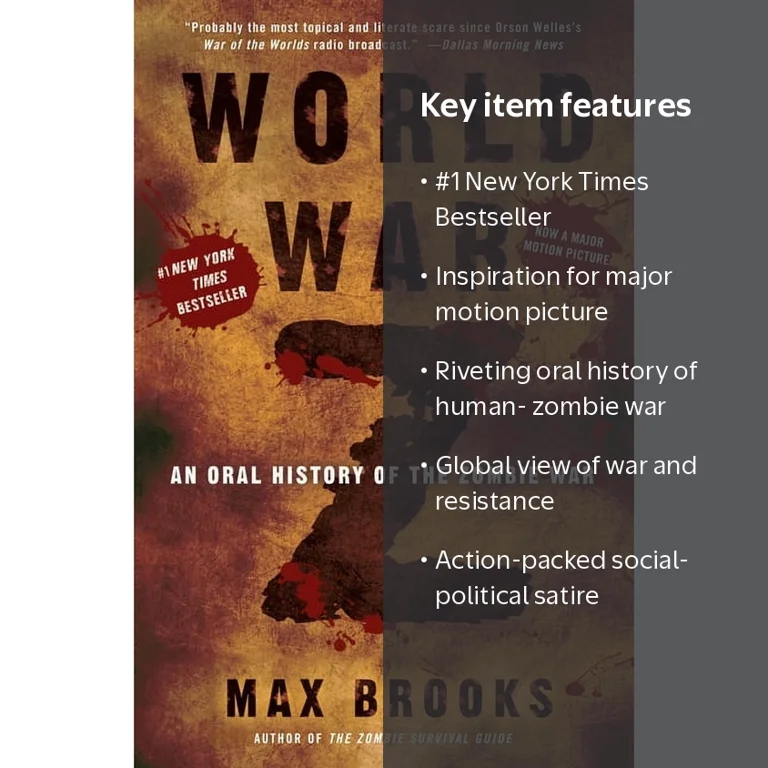 Max Brooks, Paperback, 368 pages, World War Z An Oral History