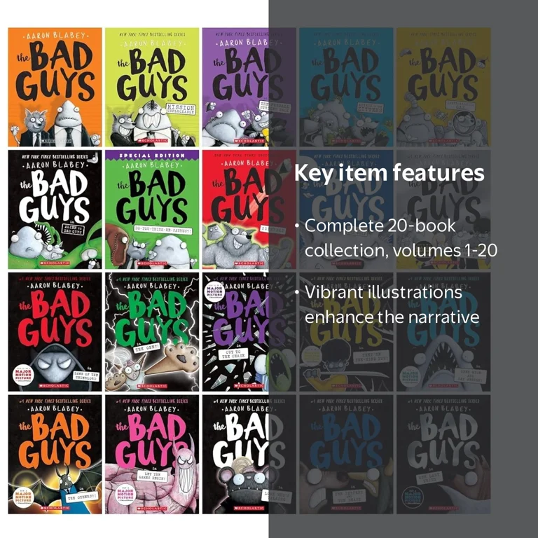 Bad Guys Complete Book Series Set 1-20, Graphic Novels - Walmart.com