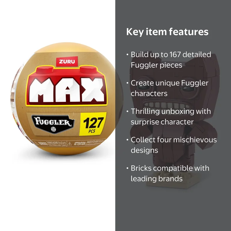 MAX BUILD MORE Premium Fugglers Collection (Squidge) by ZURU