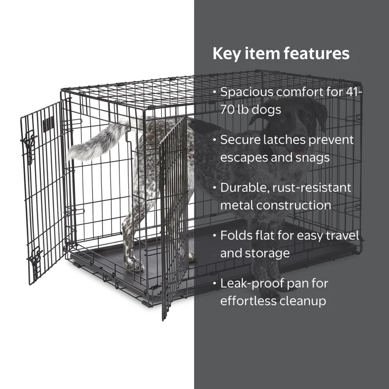 MidWest Homes for Pets 36-Inch Two-Door iCrate Folding Dog Crate