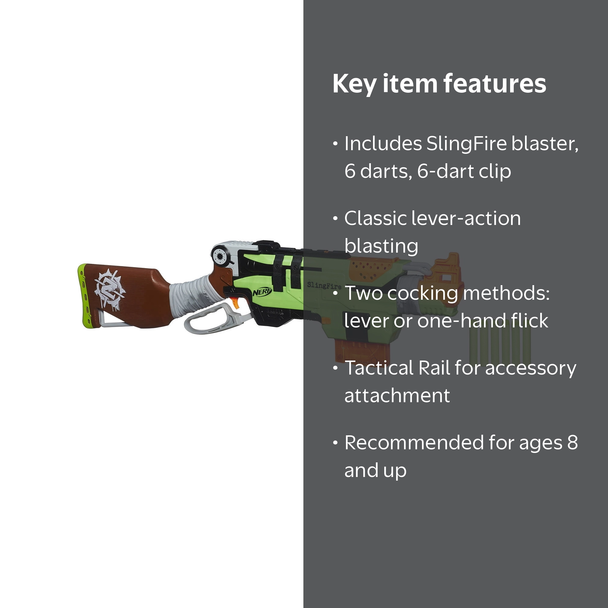 Nerf Zombie Strike SlingFire - Walmart.com