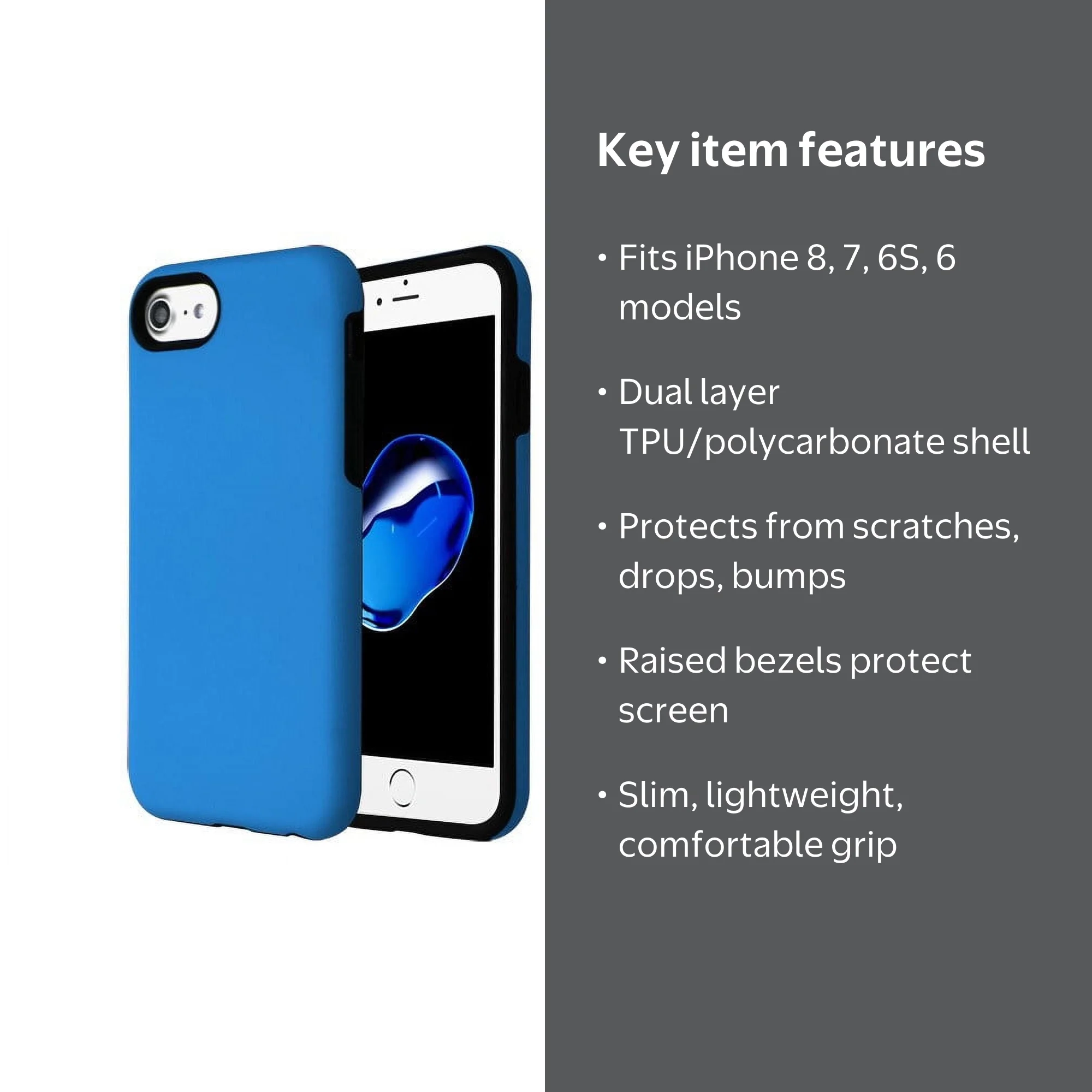 Apple iPhone 8, iPhone 7, iPhone 6 /6S Phone Case Slim Hybrid