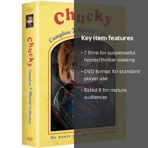 Chucky: Scary Complete 7-Movie Collection Set with Curse and Seed