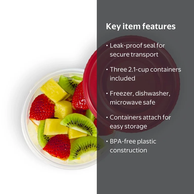 2 pack) (2 pack) Rubbermaid TakeAlongs Twist & Seal 2.1 Cup Food