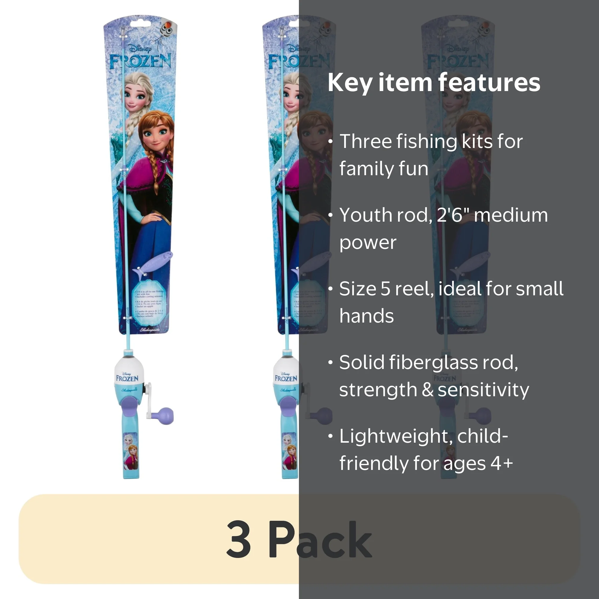 amazon frozen fishing pole Shakespeare Mattel Barbie Purse Kit with Rod and Reel : Sports & Outdoors and even a practice casting plug Ice Fishing Rod, 65 cm