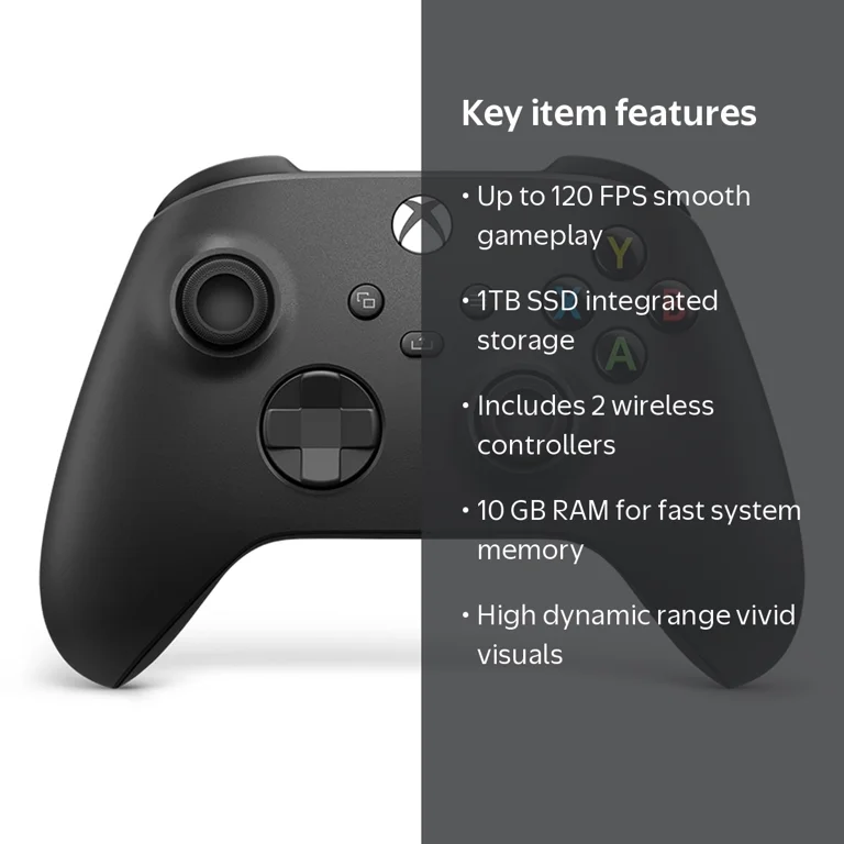 Xbox Series S 1TB + Xbox Controller Carbon Black - Walmart.com