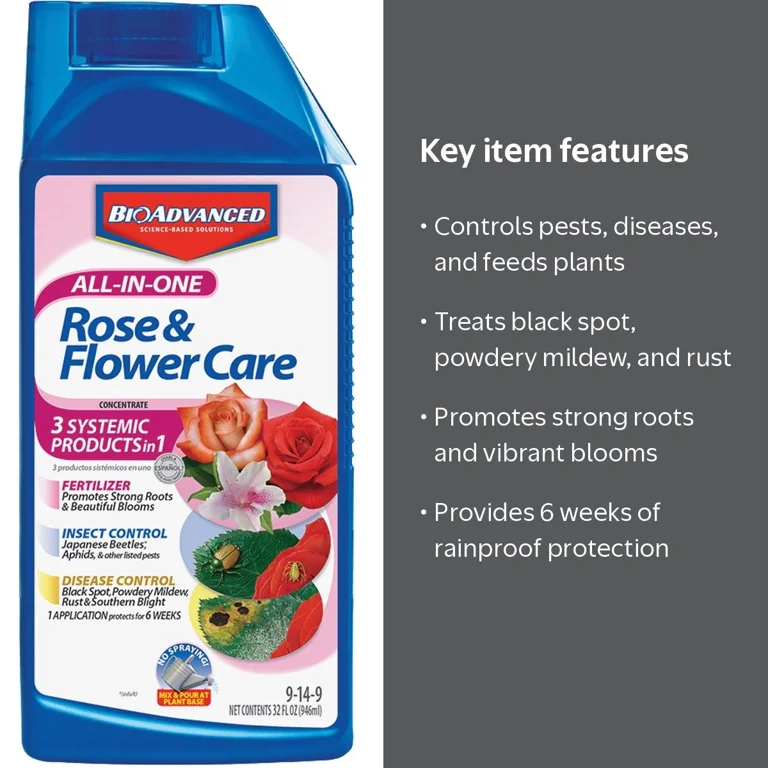 Bayer Advanced All In One Rose And Flower Care, 32 Oz, Fertilizer