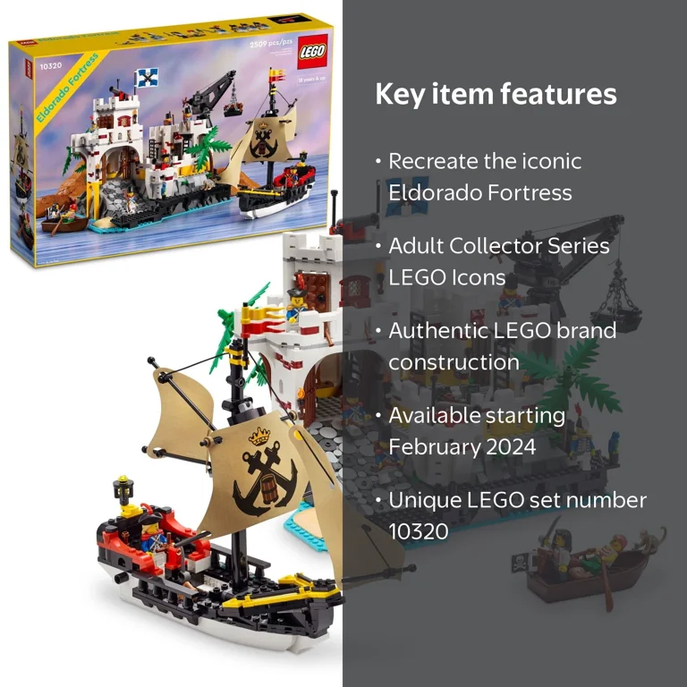 LEGO, Eldorado Fortress 10320, Multicolor, 1,295 Pieces - Walmart.com