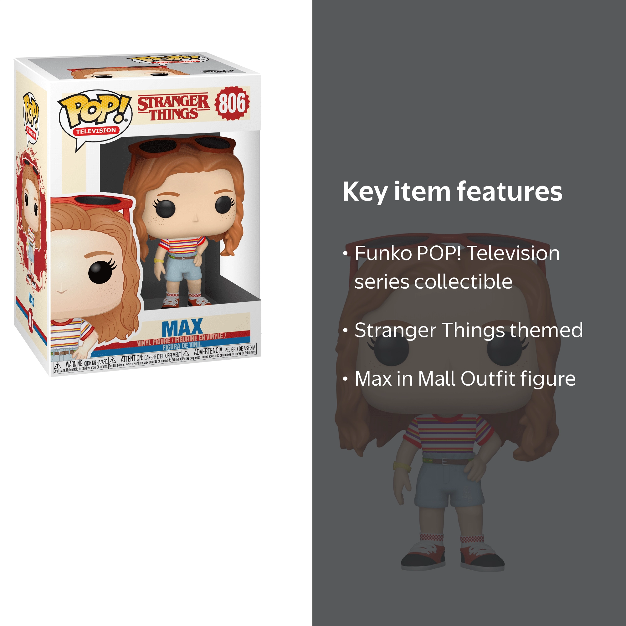 Funko POP! 4 Inches Tall Vinyl Figure - Stranger Things Max in