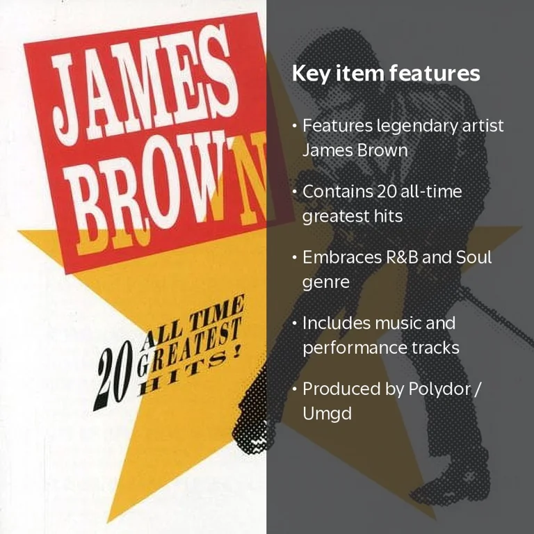 James Brown - 20 All Time Greatest Hits - Music & Performance - CD