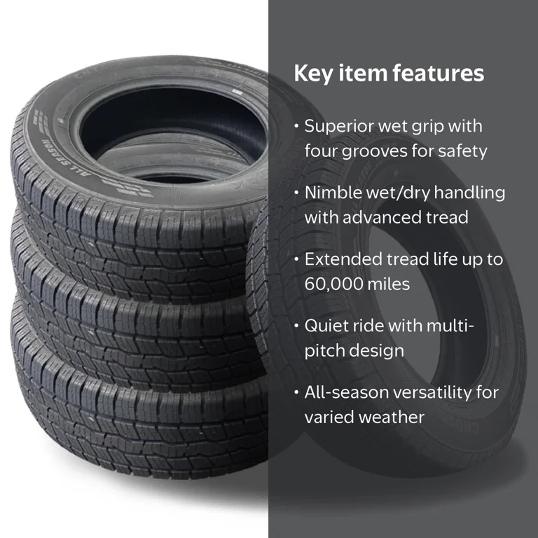 Crossmax, All Season Passenger Tires, 225/65R17 102H, Black