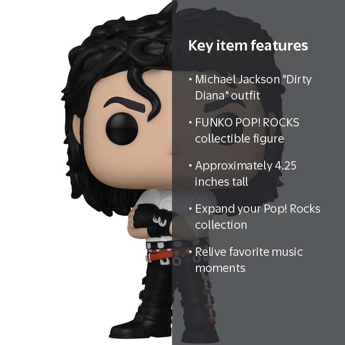 Funko, Funko Pop! Rocks, Michael Jackson Dirty Diana, Vinyl Figure