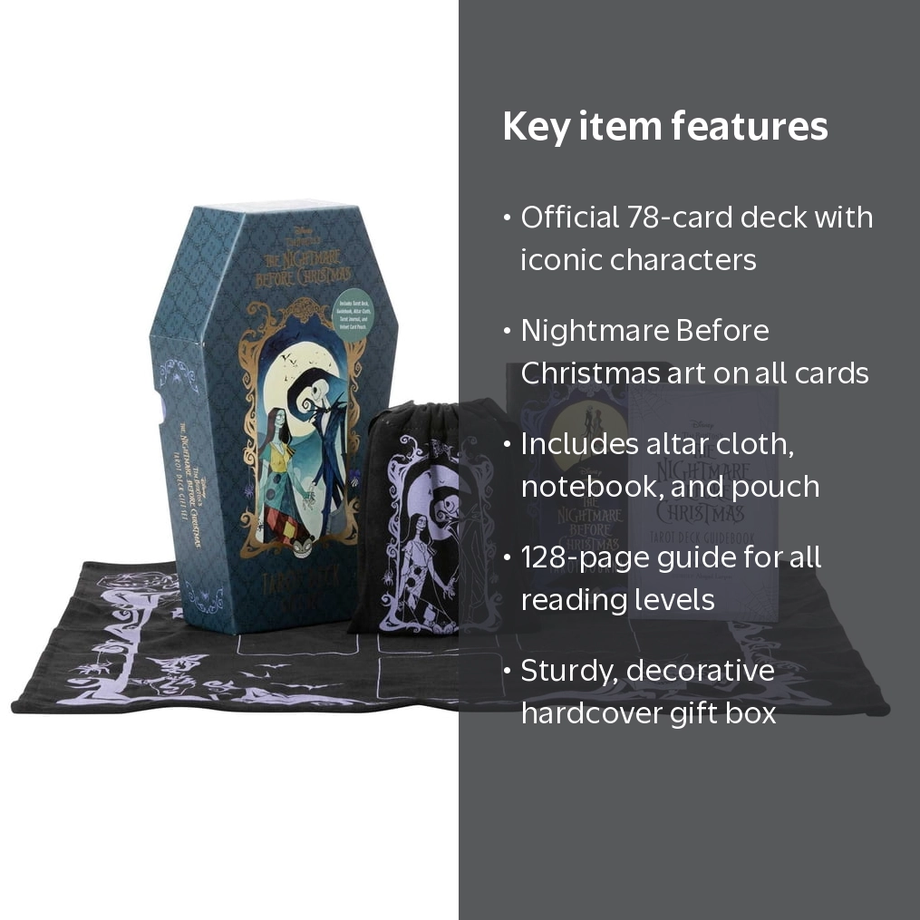 Tim Burton's Nightmare Before Christmas Tarot Deck, Guidebook Gift