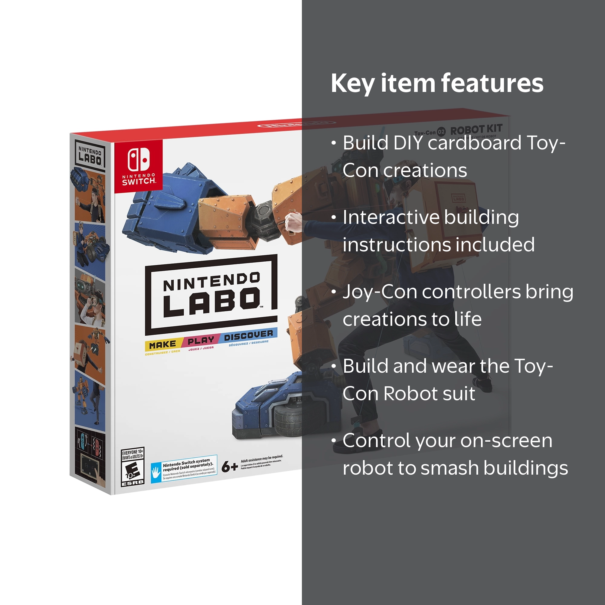 Nintendo, Toy-Con Robot Kit, 02, for Nintendo Switch - Walmart.com