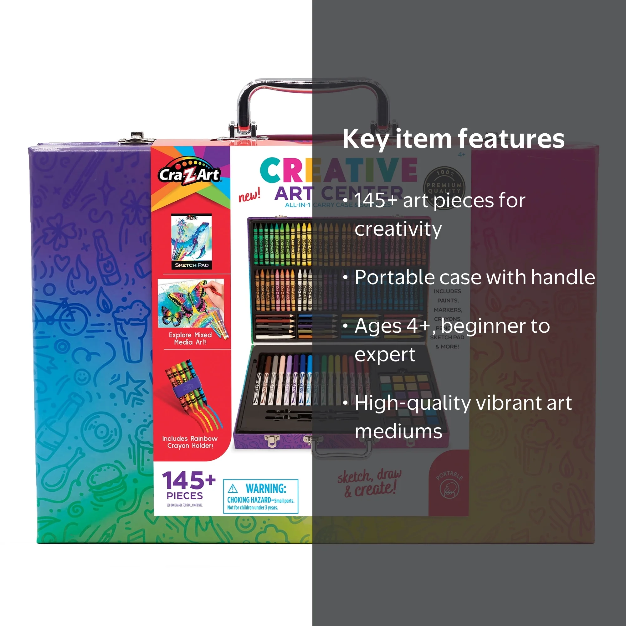 Cra-Z-Art Creative Art Center Drawing Set for Children Ages 4 and
