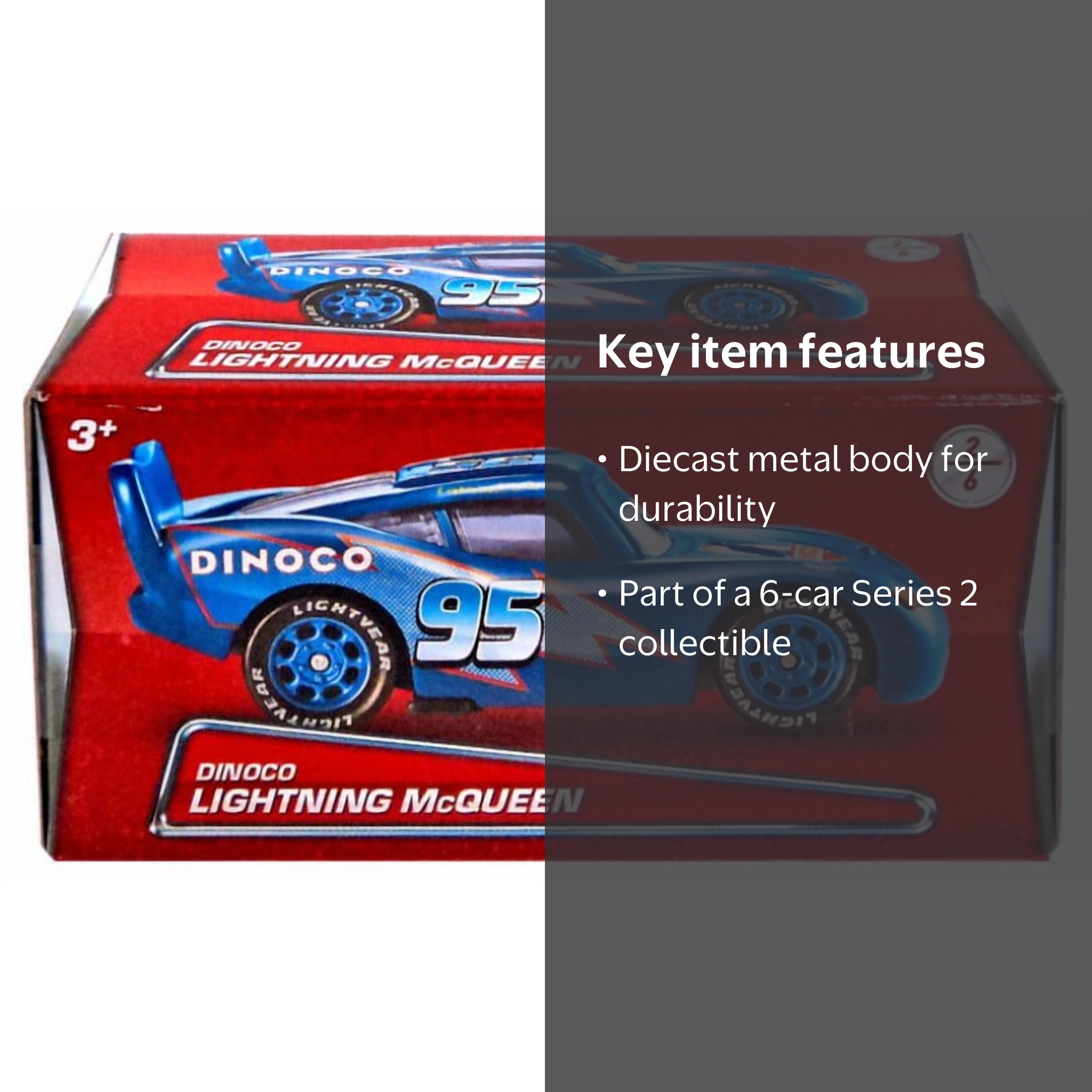 Disney Cars Puzzle Box Series 2 Dinoco Lightning McQueen Diecast