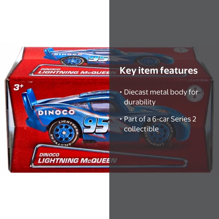 Disney Cars Puzzle Box Series 2 Dinoco Lightning McQueen Diecast