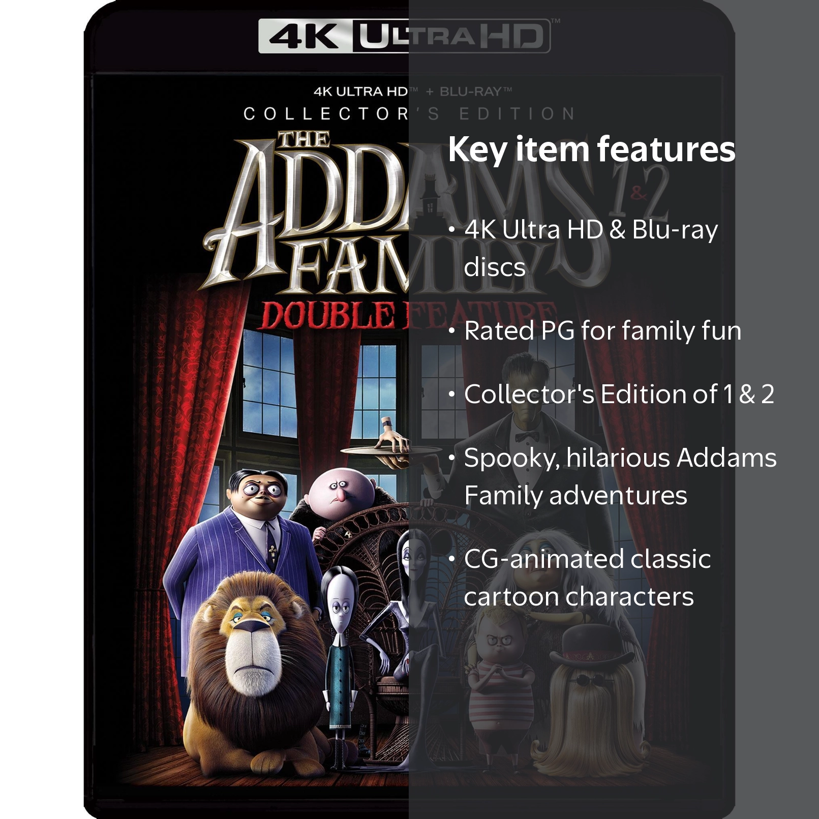 The Addams Family 2-Movie Collection (2019 & 2021) (4K Ultra HD + The Addams Family 2-Movie Collection (2019 & 2021) (4K Ultra HD +