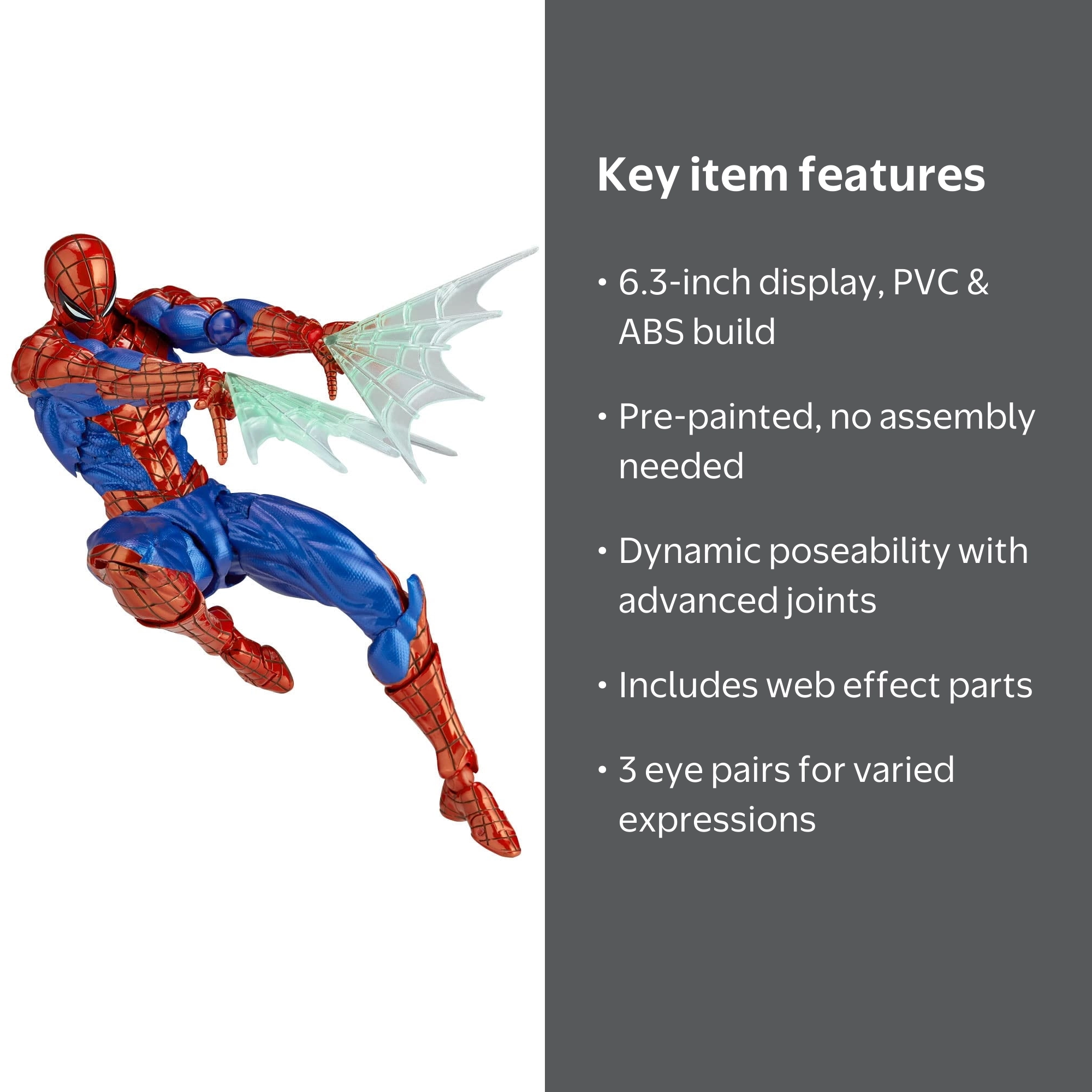 Revoltech Amazing Yamaguchi SpiderHeight Approx. 6.3 inches (160