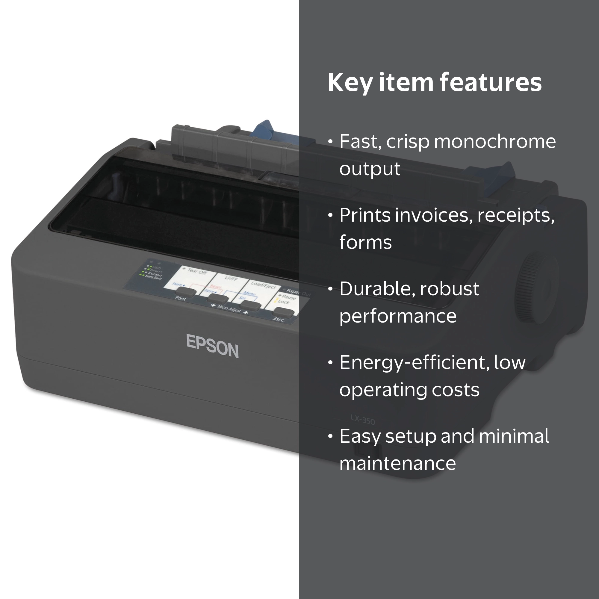 Epson C11CC24001 High-Performance Dot Matrix Printer - Walmart.com