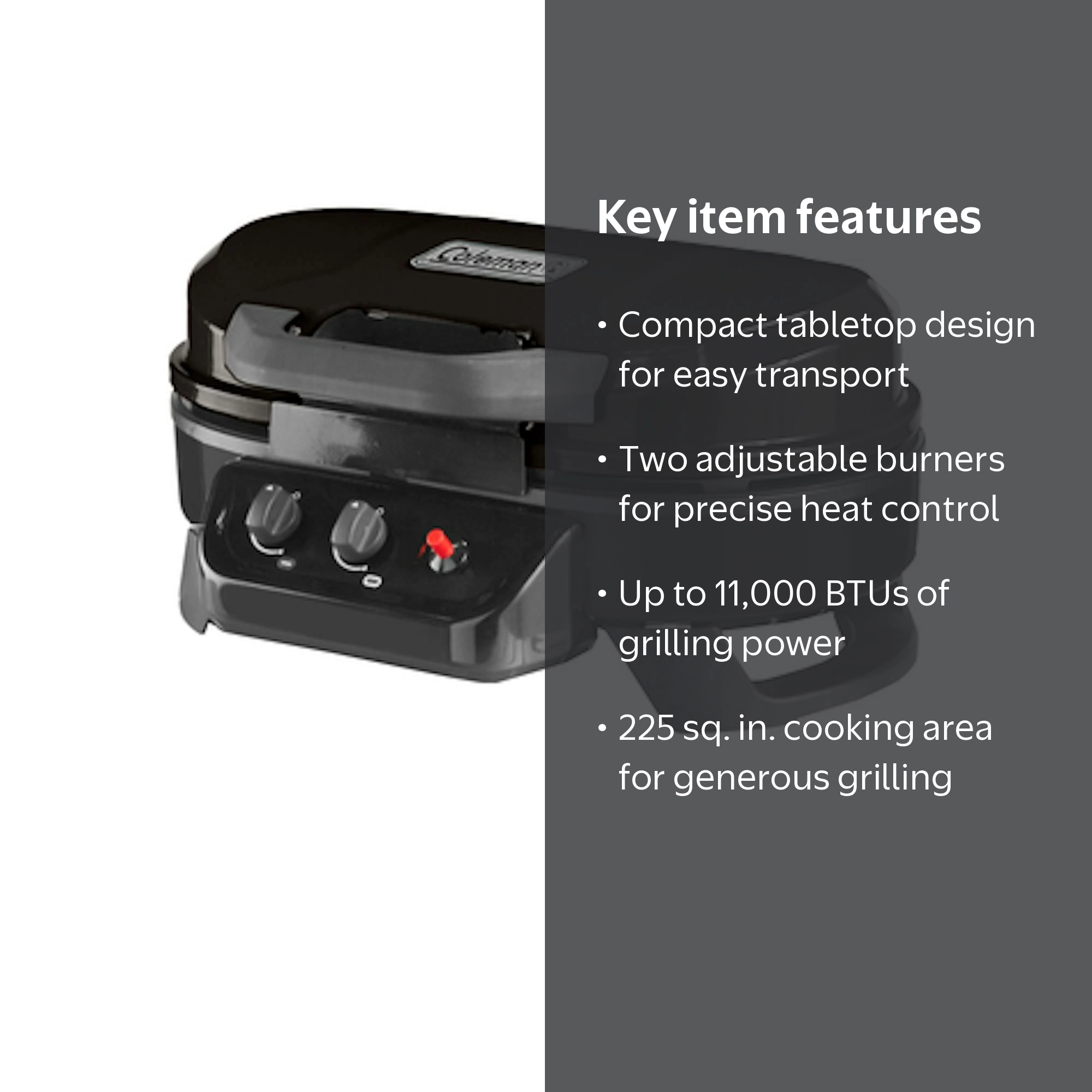 Coleman RoadTrip 225 Portable Tabletop Propane Grill - Walmart.com