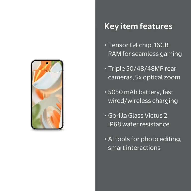 Google Pixel 9 Pro 128GB - Porcelain - Unlocked - Walmart.com