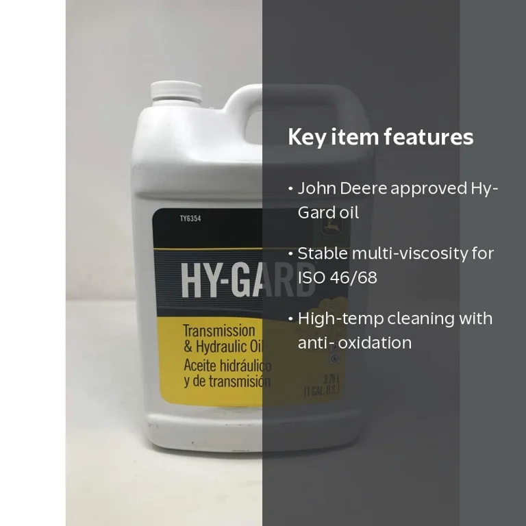 John Deere Original Equipment Gallon-Sized Hy-Gard Oil - TY6354 (1
