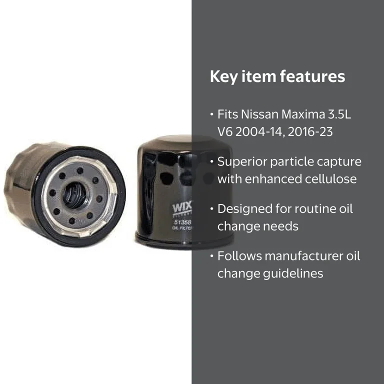 Nissan Maxima 3.5L V6 Oil Filter - Compatible 2004-2014, 2016-2023