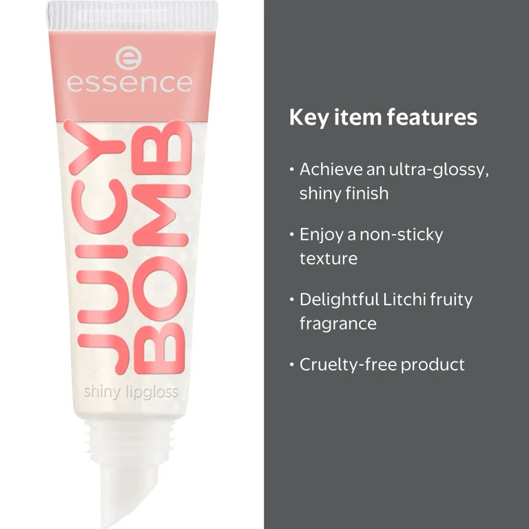 essence Juicy Bomb Shiny Lip Gloss, 101 Lovely Litchi - Walmart.com
