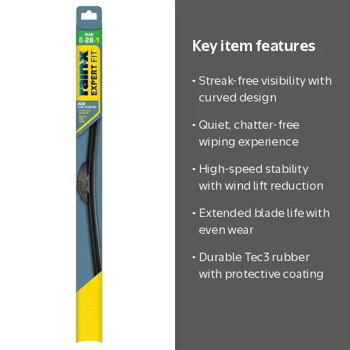 Rain-X Expert Fit Beam Windshield Wiper Blade, 28 inch, B28-1