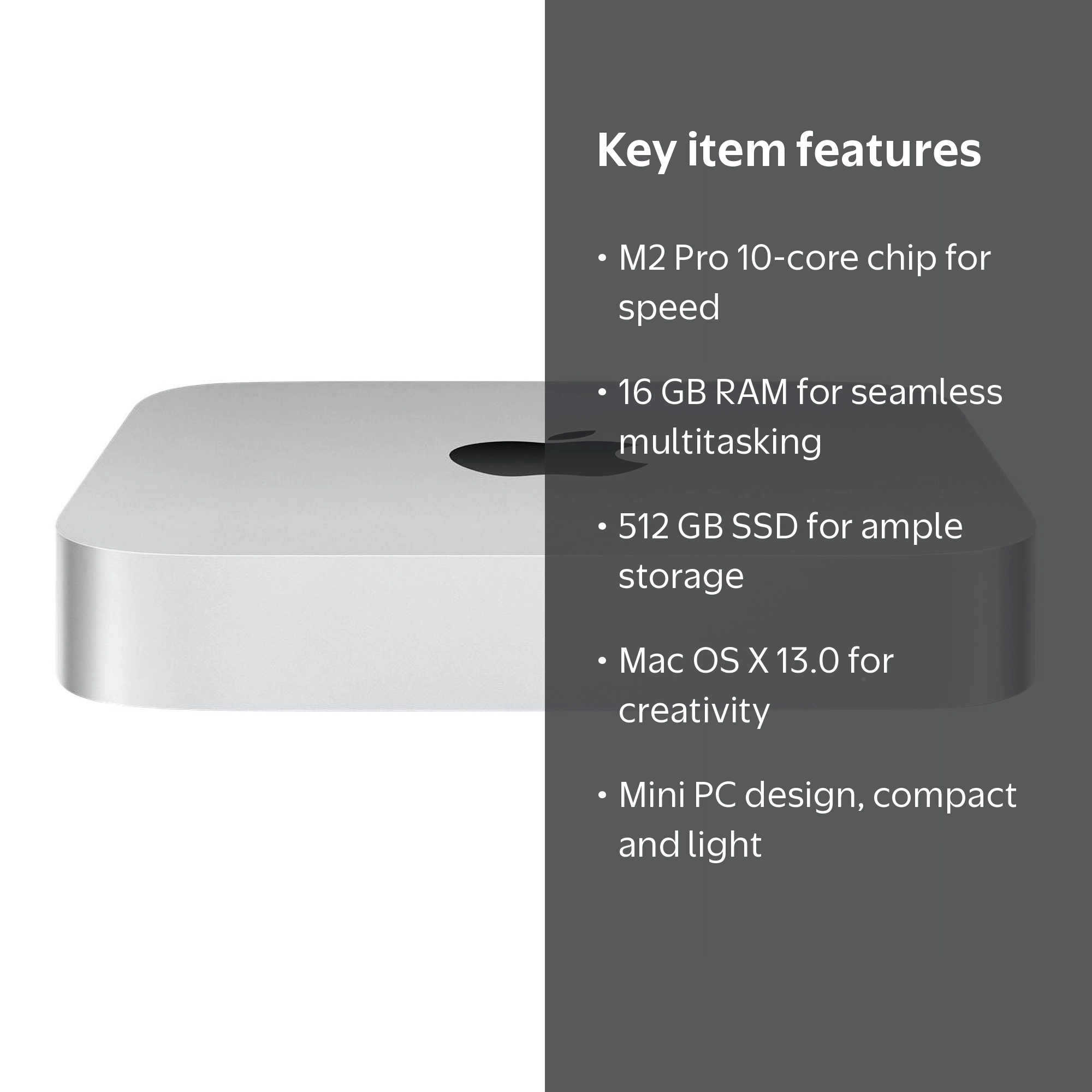 Apple 2023 Mac Mini Desktop Computer, M2 Pro chip, 10core CPU