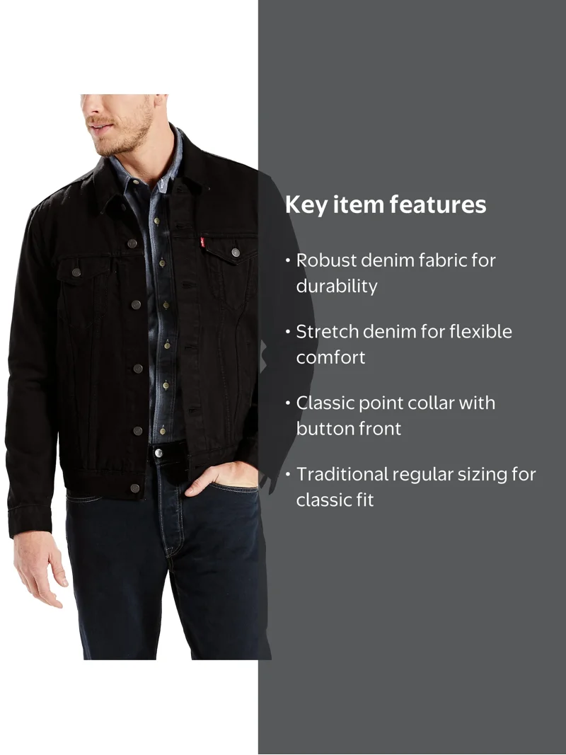 Levi's Men's Denim Trucker Jacket - Walmart.com