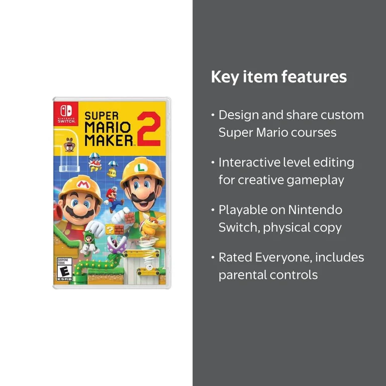 Super Mario Maker 2 Nintendo Switch Action & Adventure Platformer
