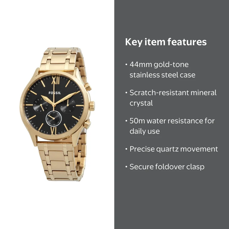 Fossil Fenmore Chronograph Quartz Black Dial Men's Watch BQ2366